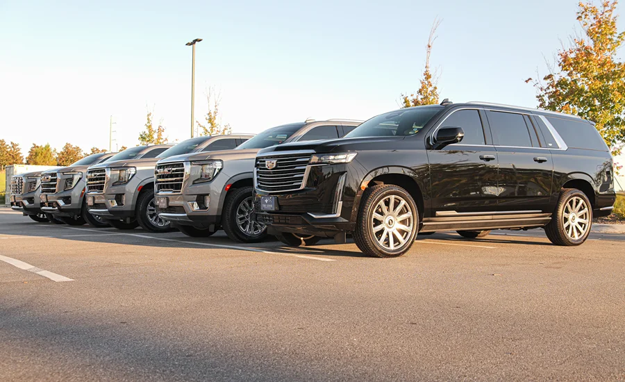 Various private car transportation options by The Genie Transportation