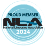 National Limousine Association member badge.